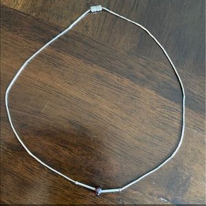 2 Set- 1 Sterling Silver Tube Bead Necklace Y2K